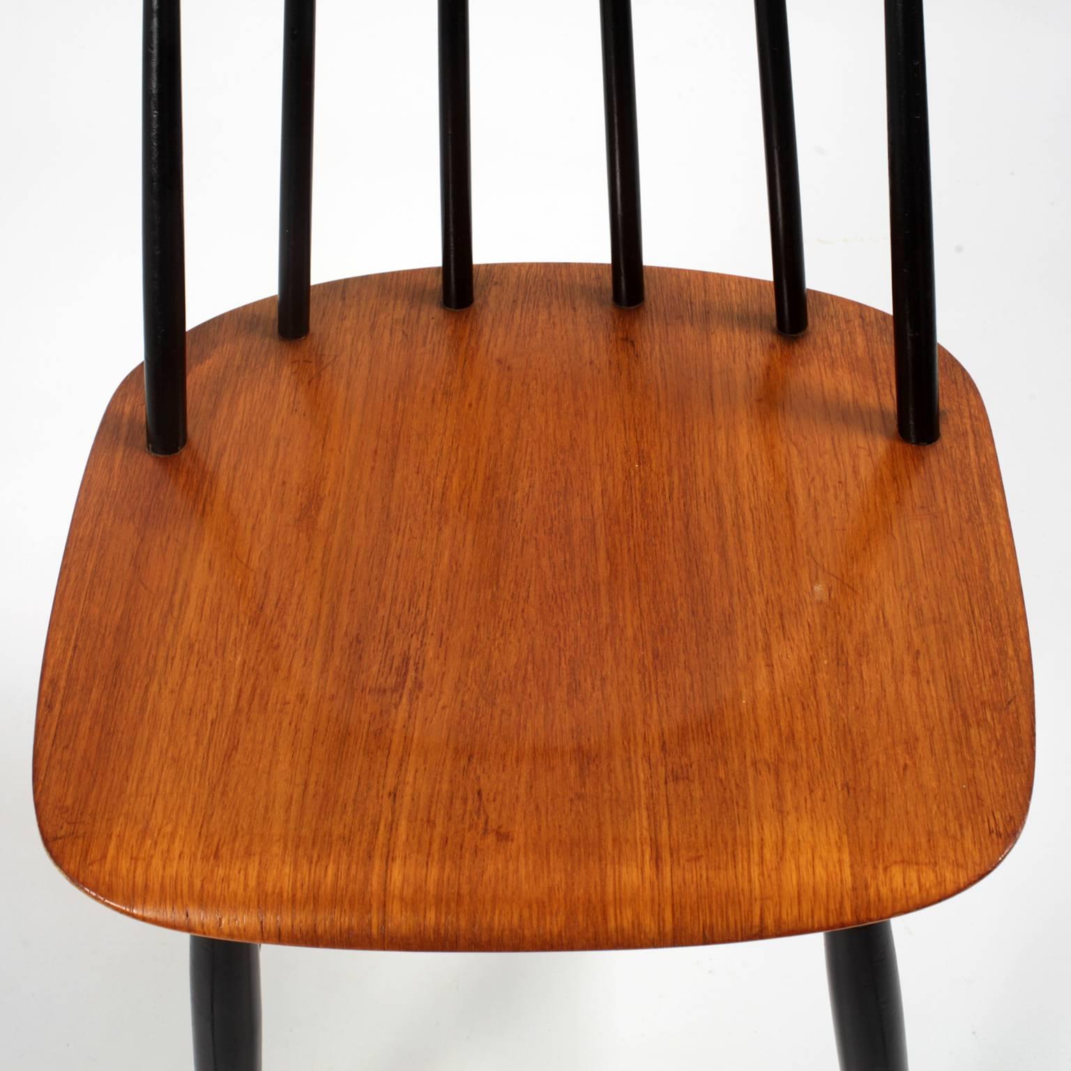 Mid-20th Century Four Fanett Chairs or T55, Ilmari Tapiovaara for Edsby Verken Sweden Design 1949