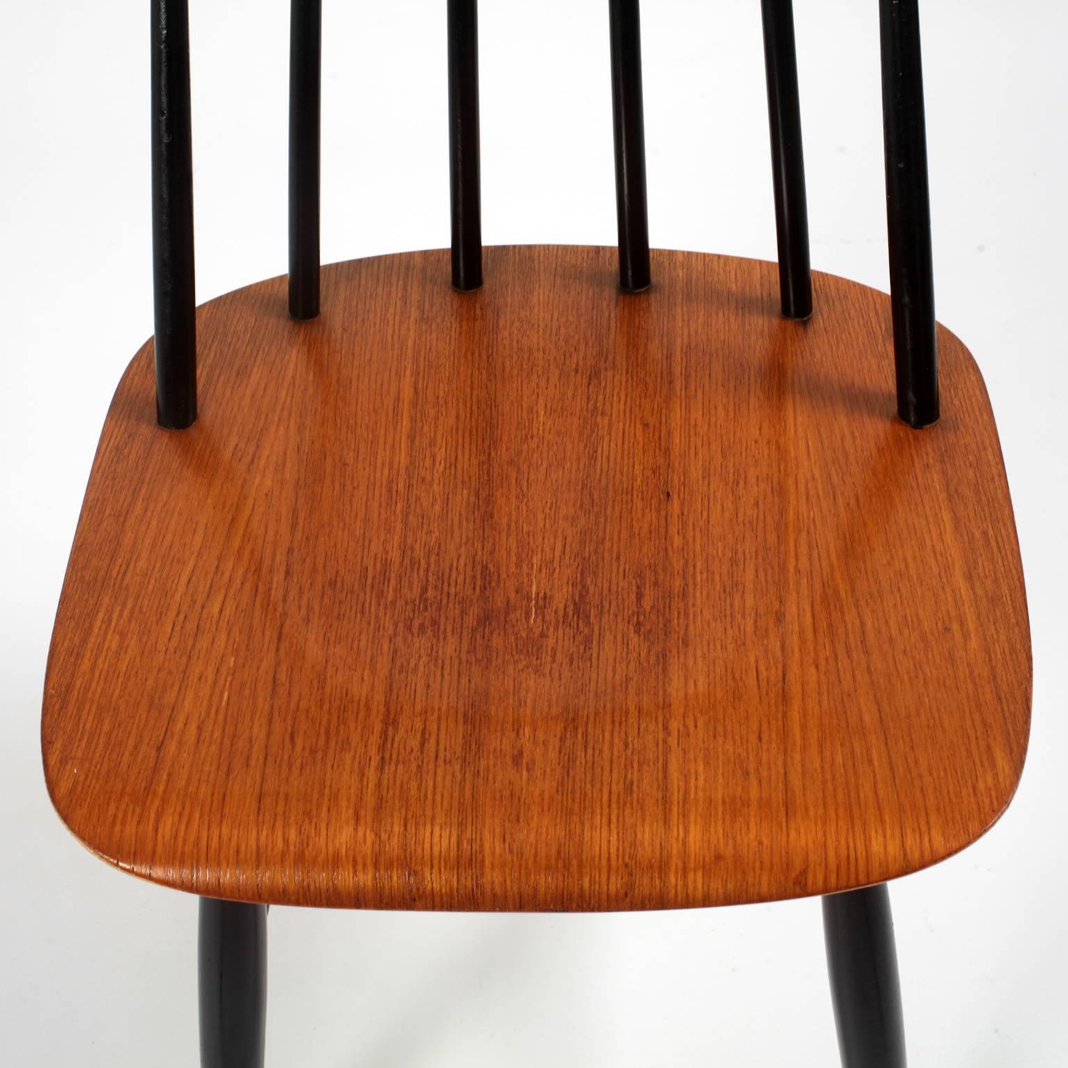 Four Fanett Chairs or T55, Ilmari Tapiovaara for Edsby Verken Sweden Design 1949 In Good Condition In Saint  Ouen, FR