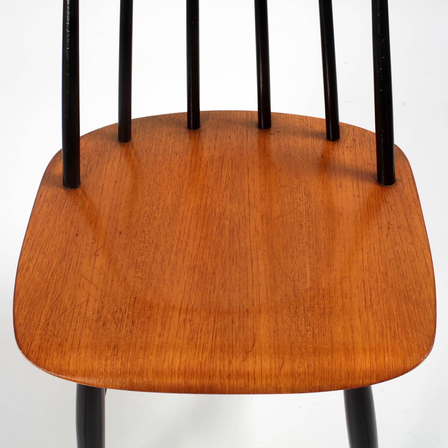 Swedish Four Fanett Chairs or T55, Ilmari Tapiovaara for Edsby Verken Sweden Design 1949