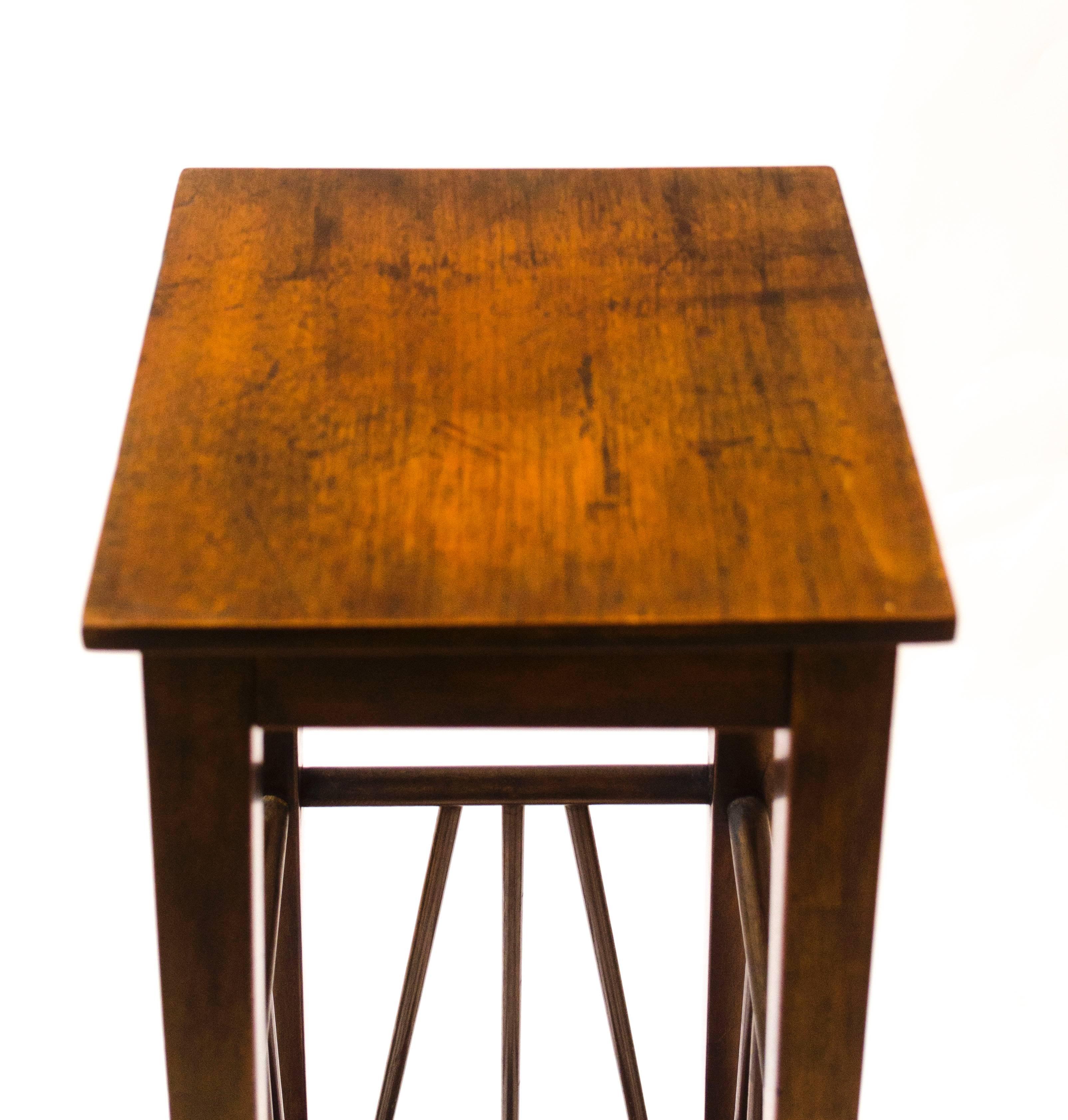 Arts and Crafts Anglo-Japanese Walnut Plant Stand by E. W. Godwin