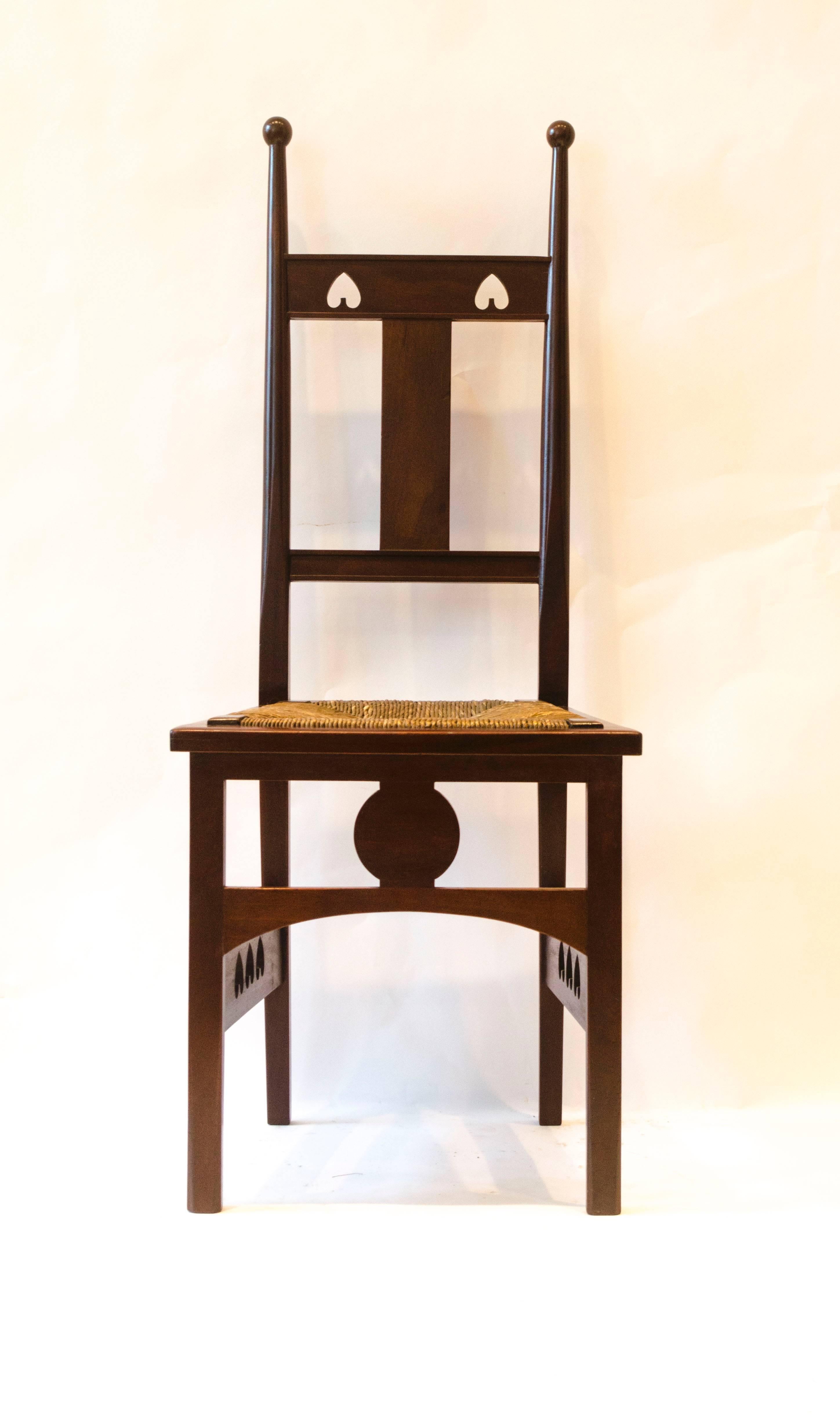 One Pair and One Single Arts & Crafts Side Chairs by J S Henry In Good Condition In London, GB