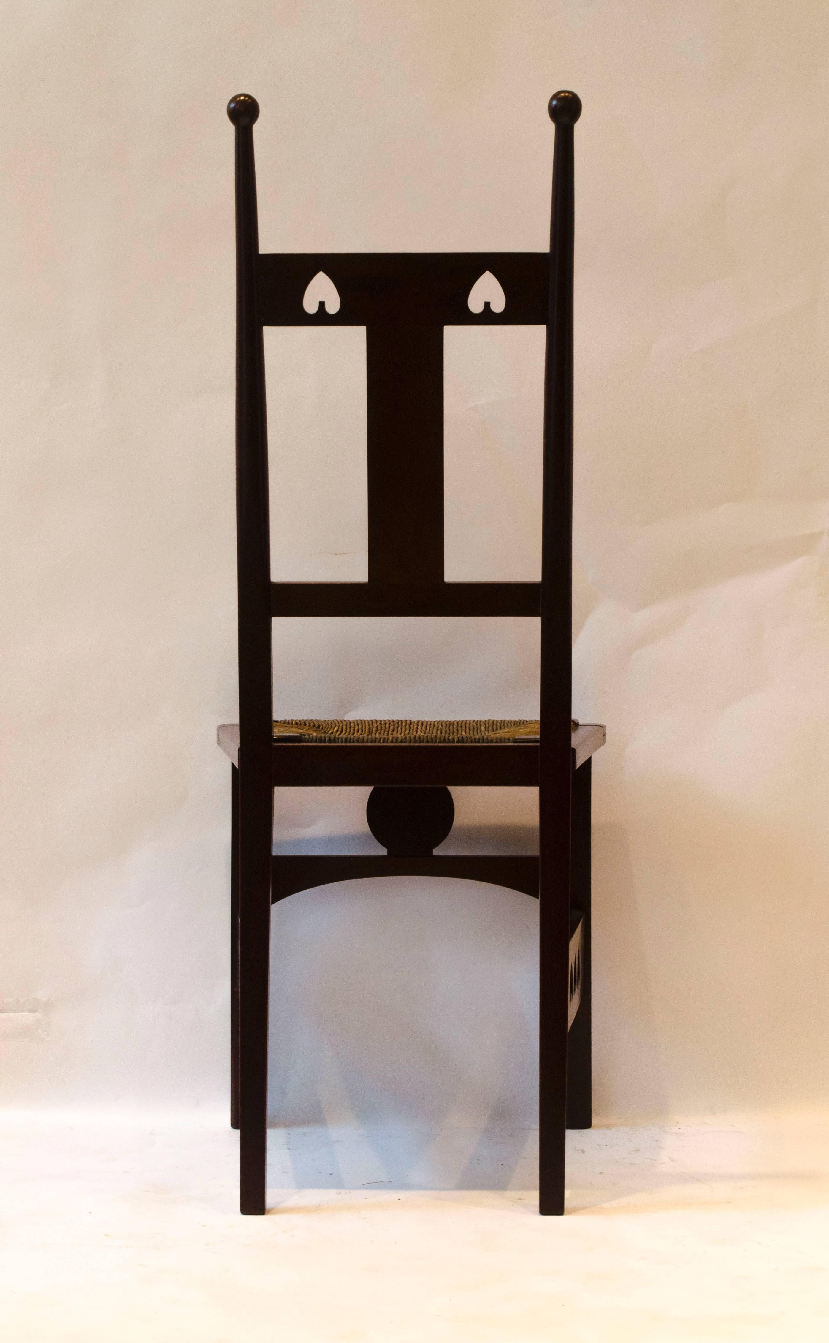 One Pair and One Single Arts & Crafts Side Chairs by J S Henry 2