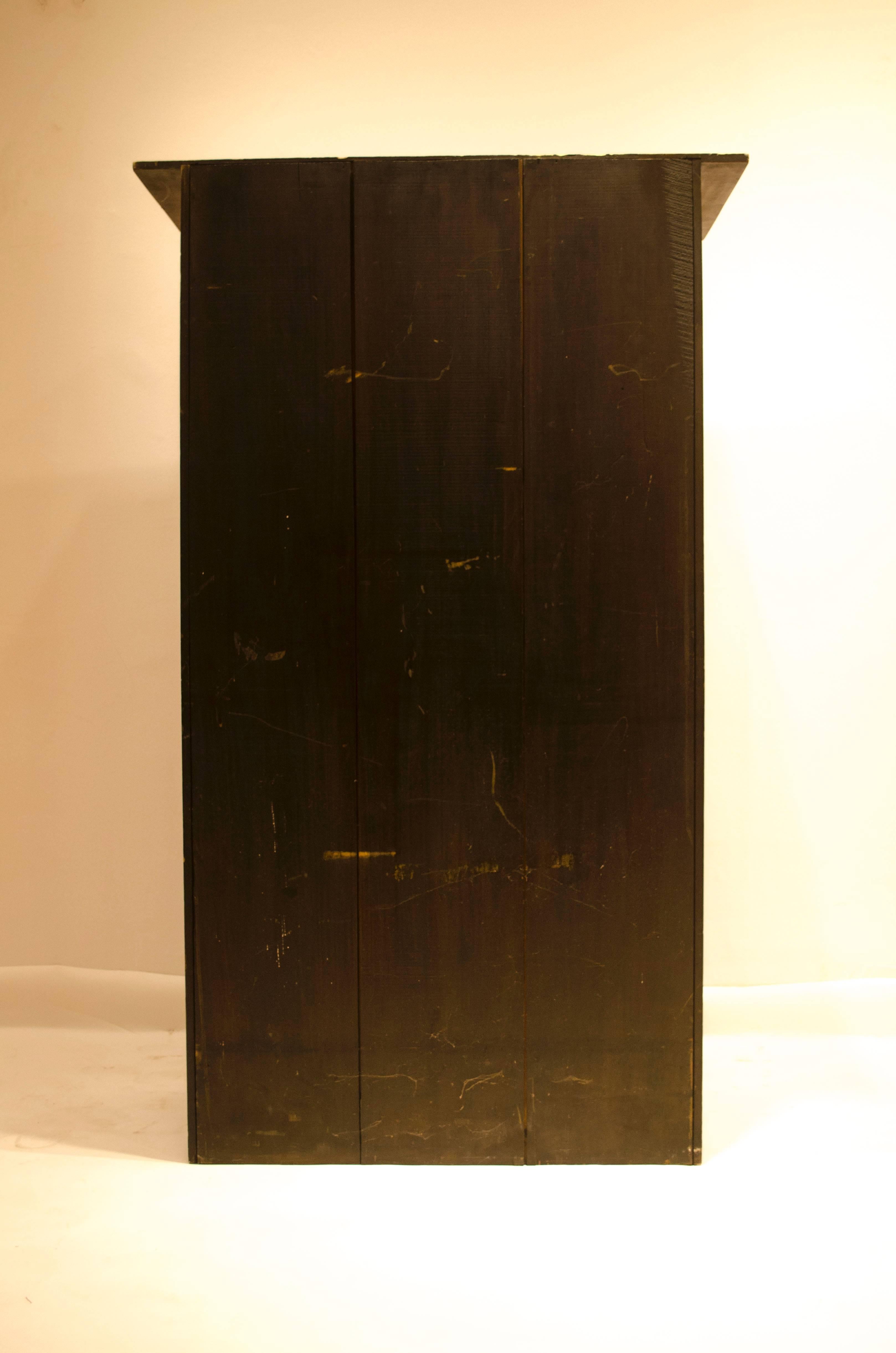 C R Mackintosh, Arts & Crafts Glasgow School Writing Cabinet with Foliate Hinges In Good Condition In London, GB