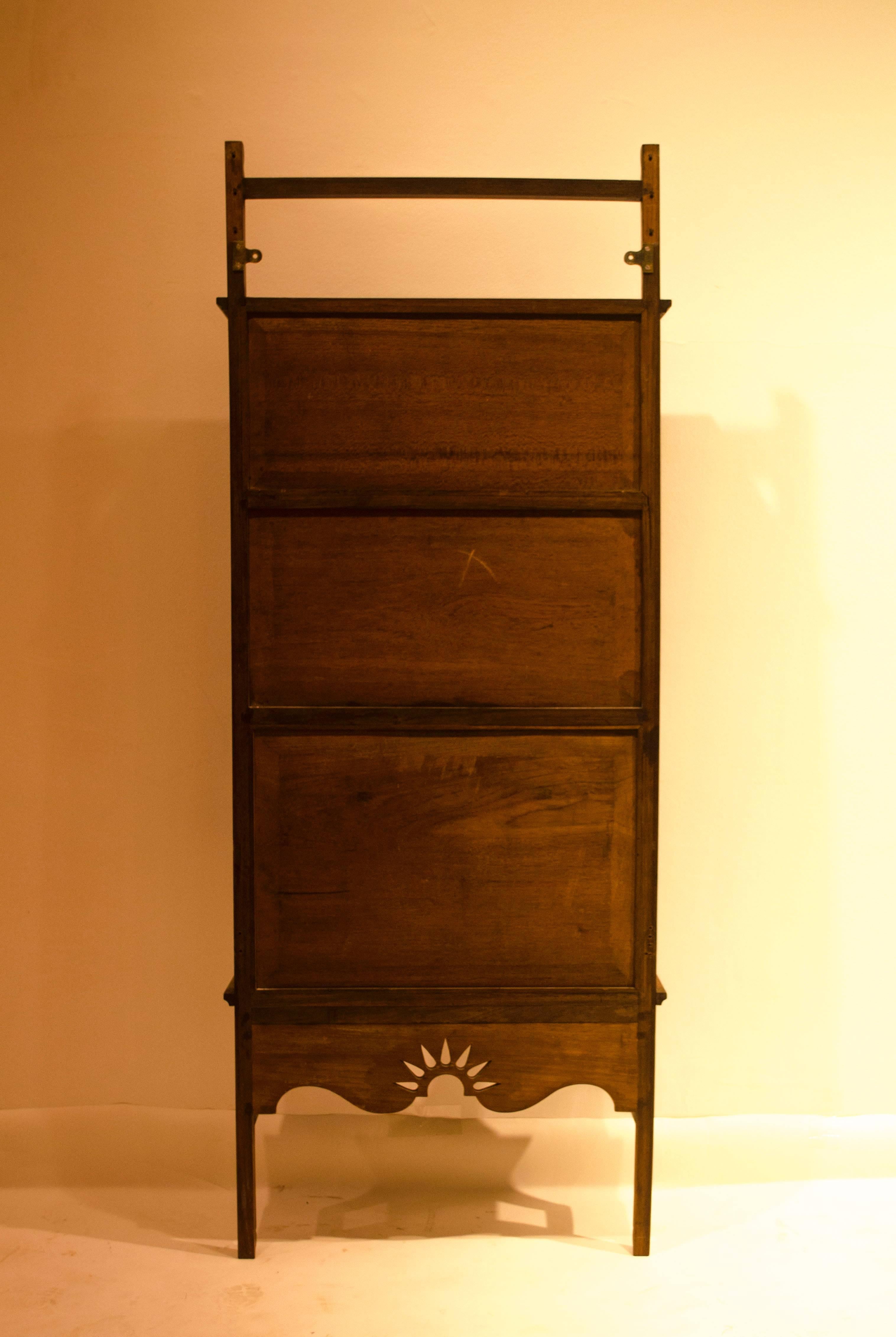 19th Century A set of Anglo-Japanese walnut wall shelves after a design by E. W. Godwin For Sale
