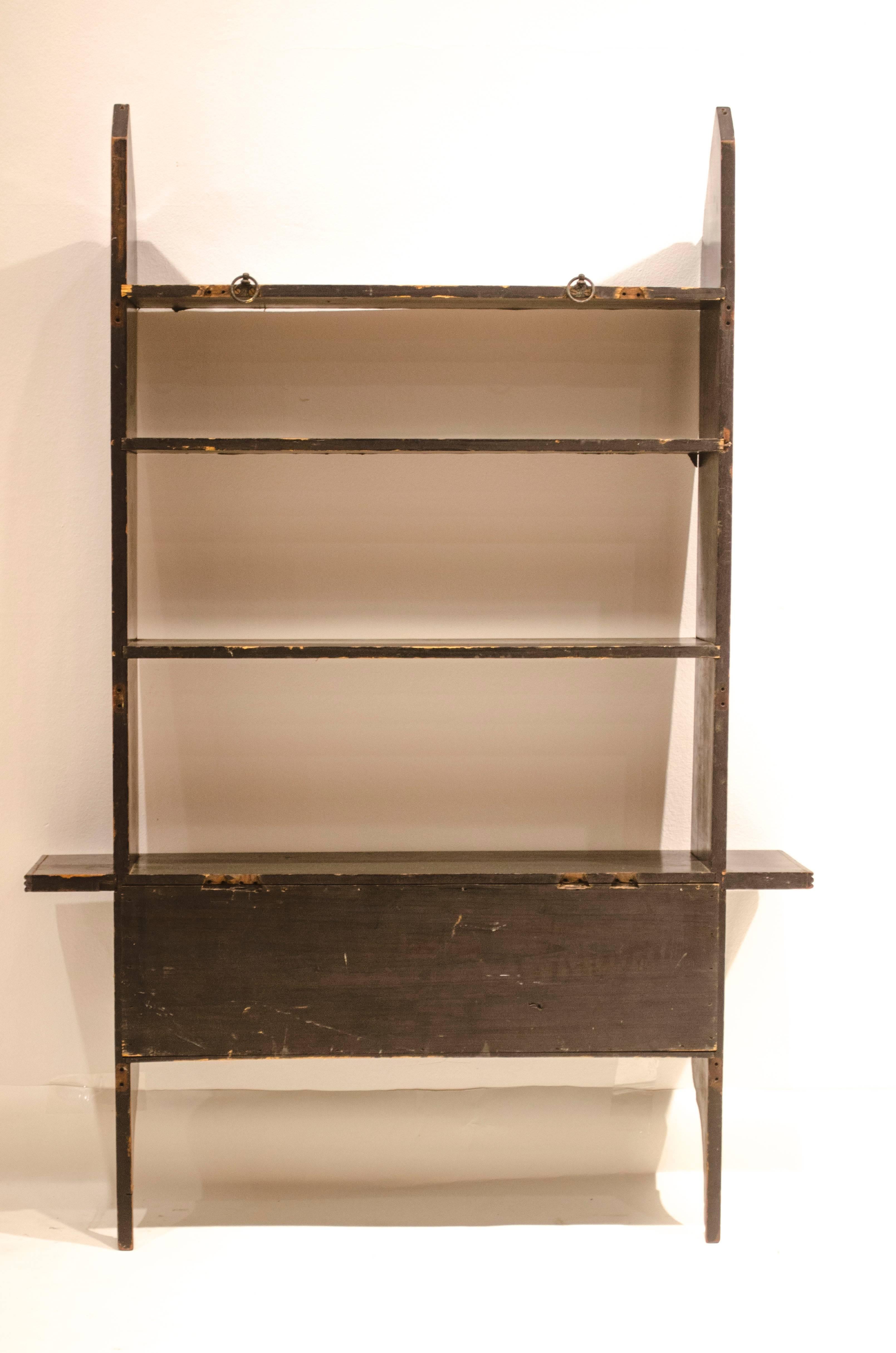 Great Britain (UK) Rare Set of Anglo-Japanese Ebonised Hanging Book Shelves by E W Godwin For Sale