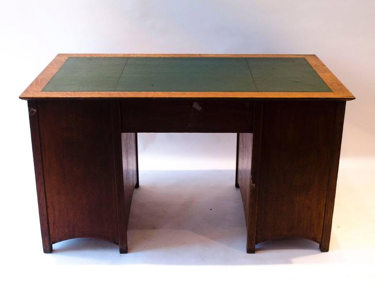 Glasgow School Oak Desk by E. A. Taylor For Sale at 1stDibs