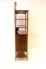 J S Henry attributed, Arts & Crafts Mahogany & Inlaid Display Cabinet