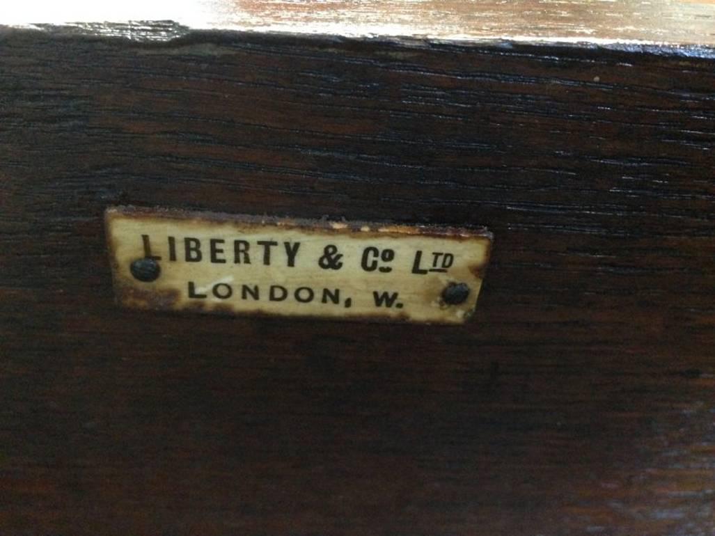 Liberty and Co. A Good Quality Arts and Crafts Oak Armchair. For Sale 9