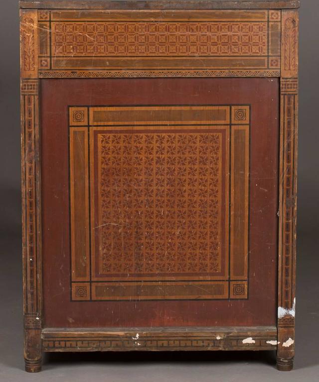 Bruce Talbert attr, Gillow and Co. A Gothic Revival Polychrome Painted