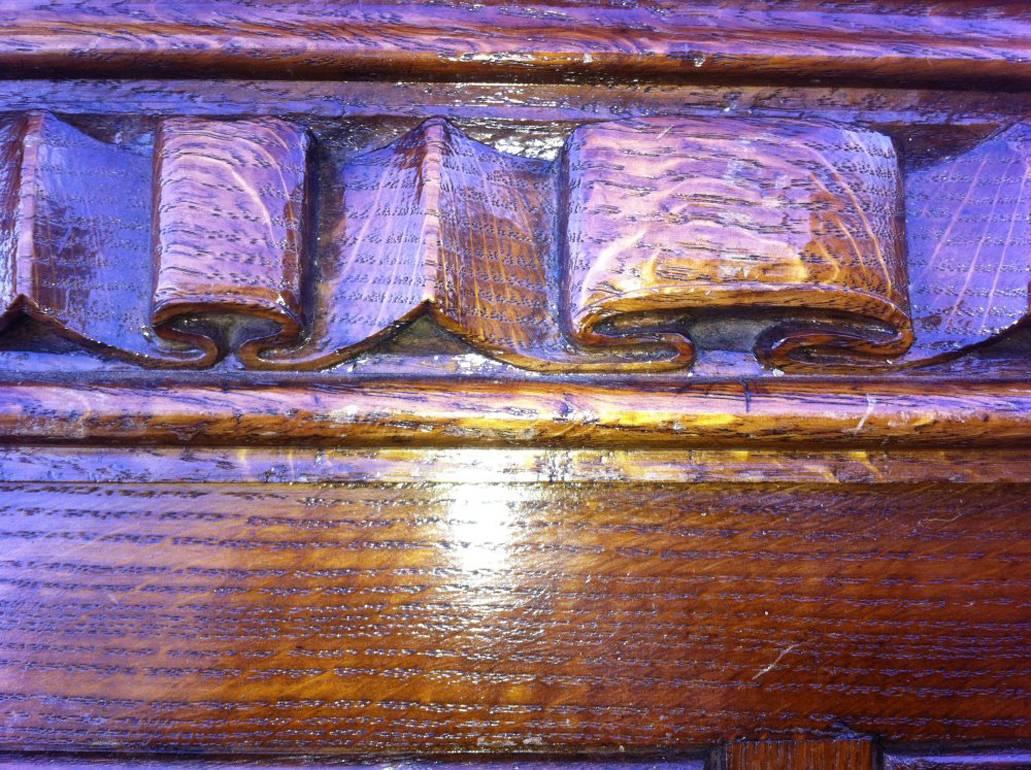 Carved Panelling from The Supreme High Court, London opposite The Houses Of Parliament