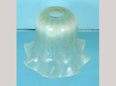 Single Outwards Turning Vaseline Shade with Delicate Pleated Detailing