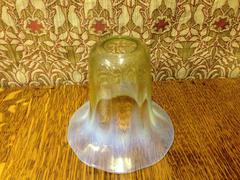 A Single Arts and Crafts Vaseline/Uranium Glass Shade.