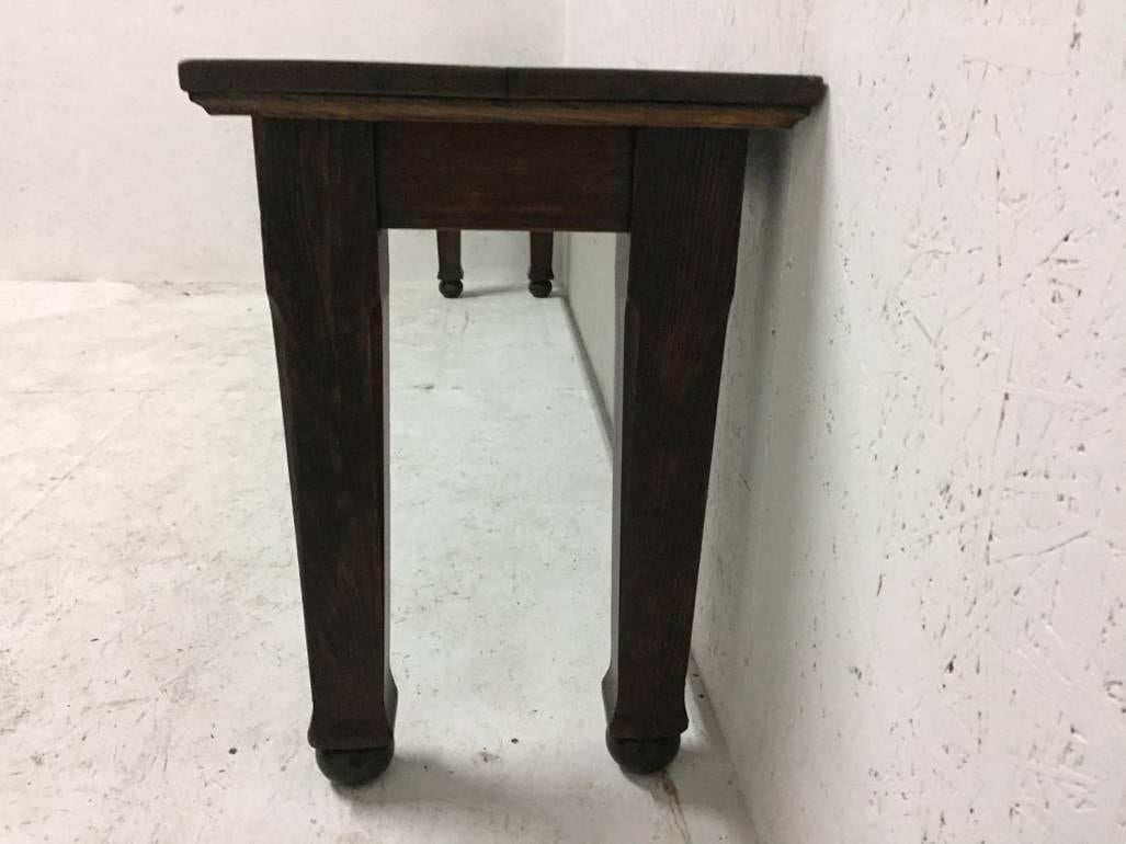 C F A Voysey, firmly attributed, An Arts and Crafts Oak Hall or Library Table. In Good Condition For Sale In London, GB