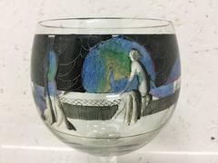 Hand-Painted Wine Glass by Vetri Della Arte 'Vedar'