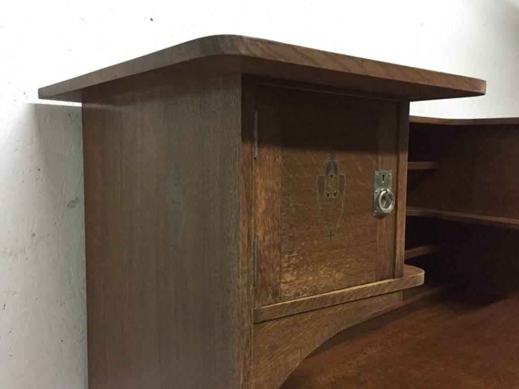Arts and Crafts E A Taylor Wylie & Lochhead. An Exhibition Quality Glasgow School Oak Sideboard For Sale