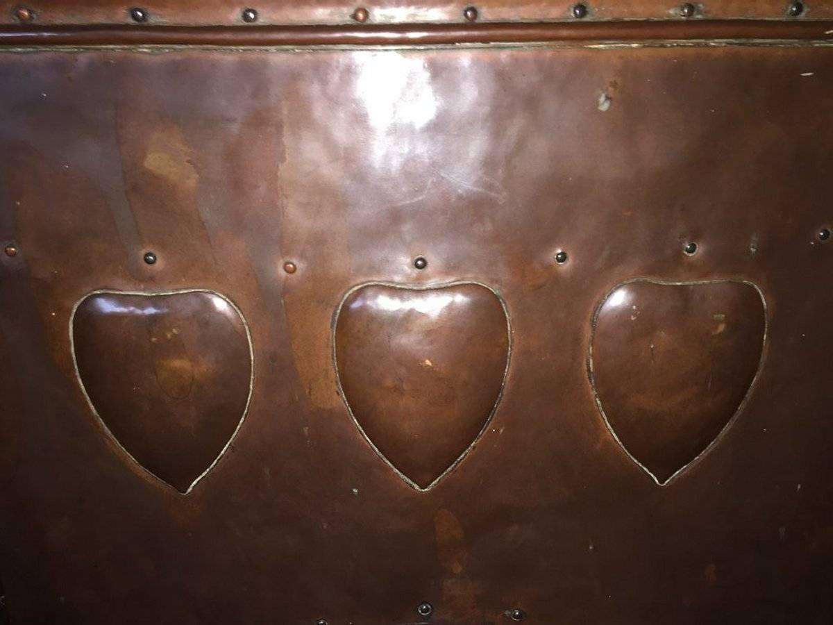 Hand-Crafted Unique Arts and Crafts Copper Fire Hood, Attributed to M H Baillie Scott
