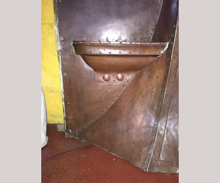 Unique Arts and Crafts Copper Fire Hood, Attributed to M H Baillie