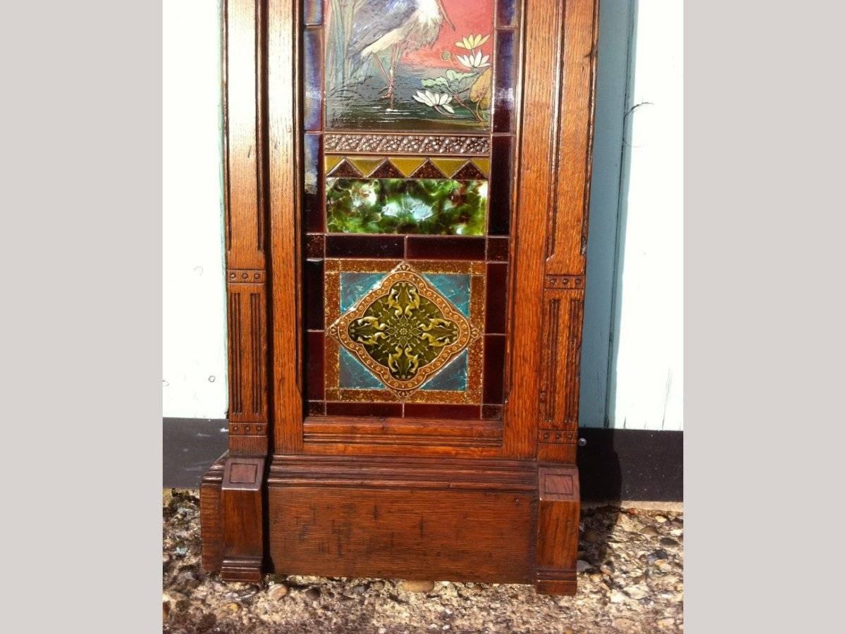 Impressive Gothic Revival Oak Fireplace Surround Attributed to Bruce Talbert 2