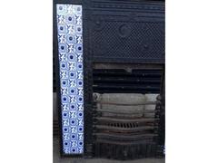 Rare Anglo-Japanese Cast Iron Fire Insert Designed by Thomas Jeckyll