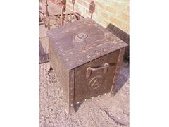 Arts and Crafts Hand Hammered Copper Log Box with Hand Riveted Construction