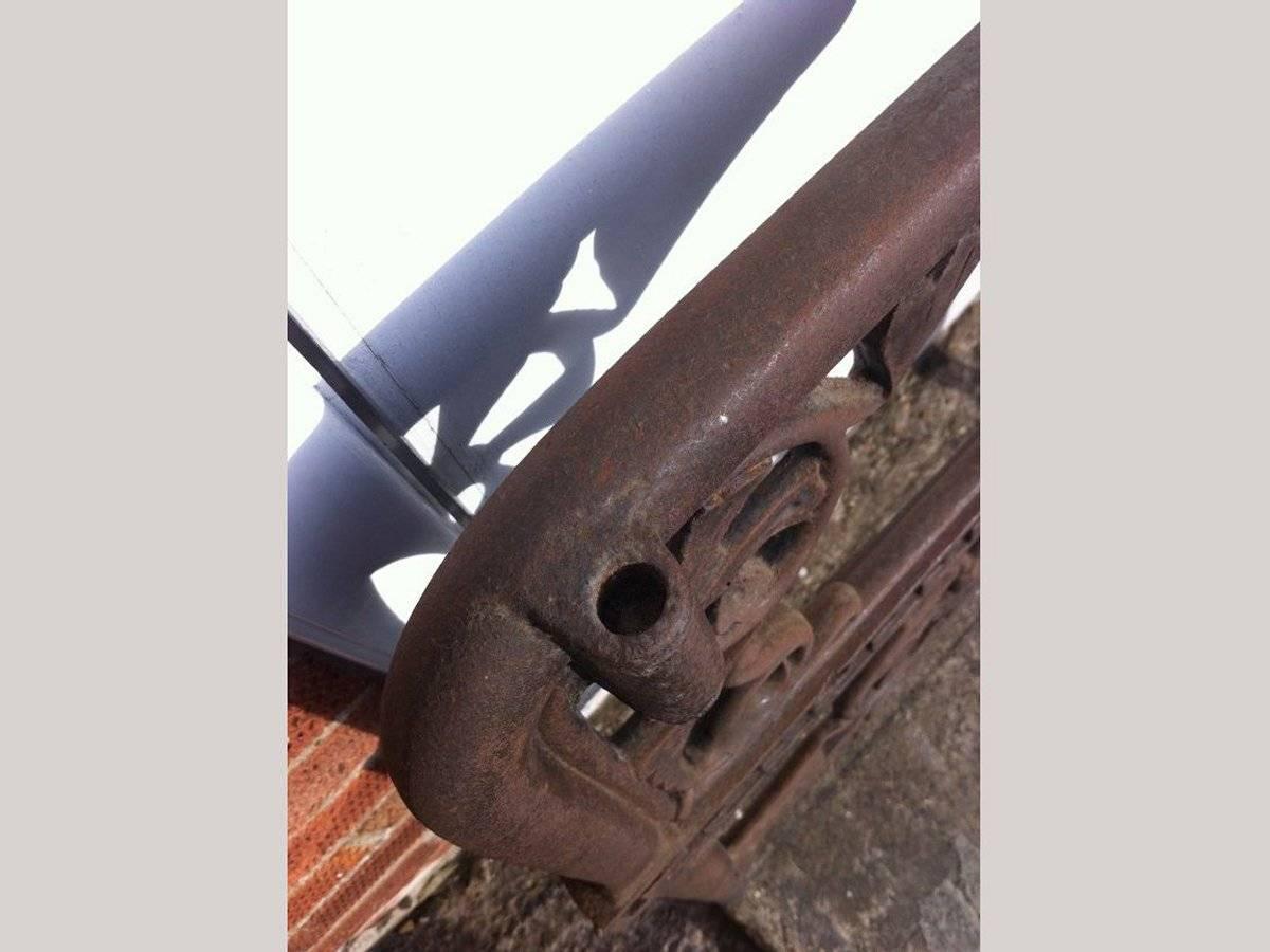 Great Britain (UK) C Dresser for Colebrookdale Aesthetic Movement Cast Iron Garden Canopy Seat Ends For Sale