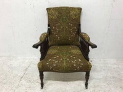 Mahogany Saville Armchair for Morris & Co Designed by George W Jack