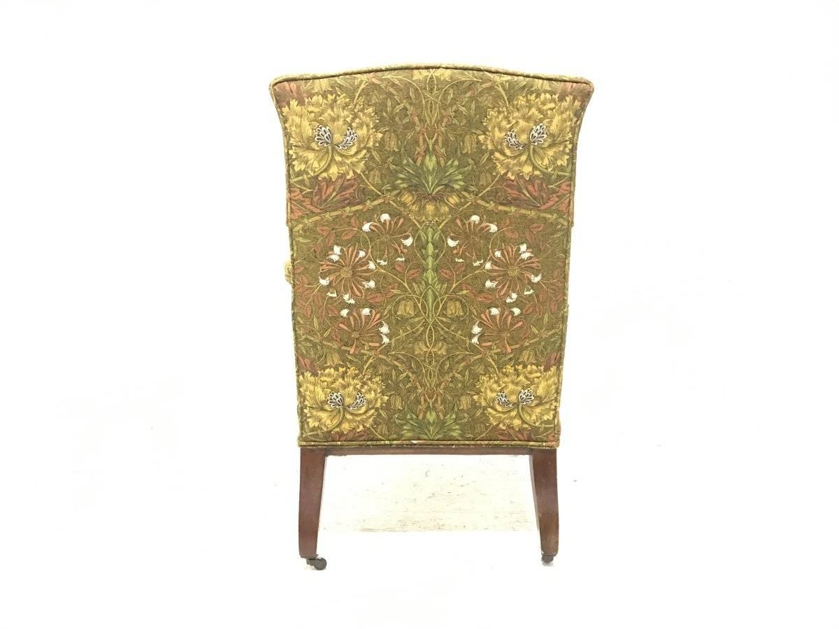 Mahogany Saville Armchair for Morris & Co Designed by George W Jack In Good Condition In London, GB