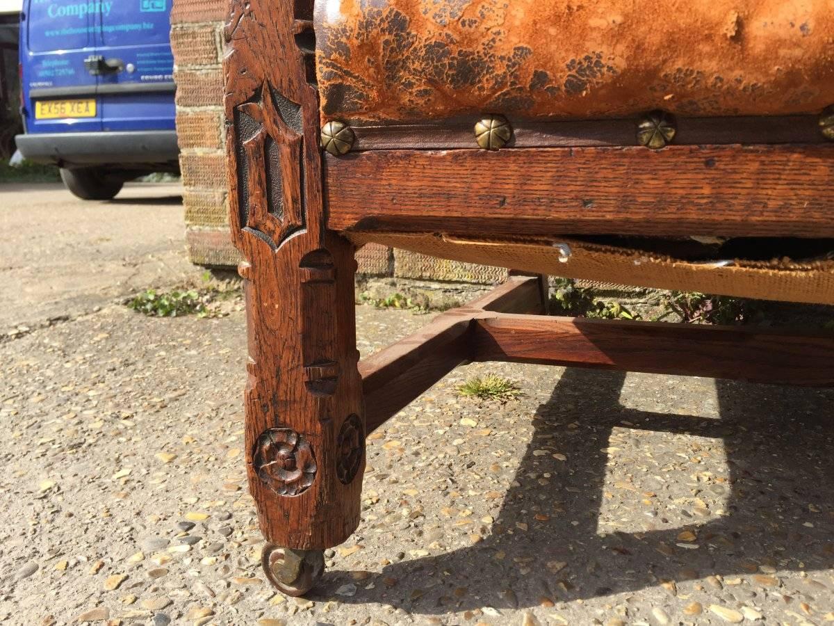 English A W N Pugin, A Rare Oak Armchair Probably Designed for the Speaker's House For Sale