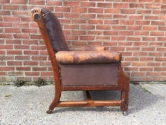 A W N Pugin, A Rare Oak Armchair Probably Designed for the Speaker's House