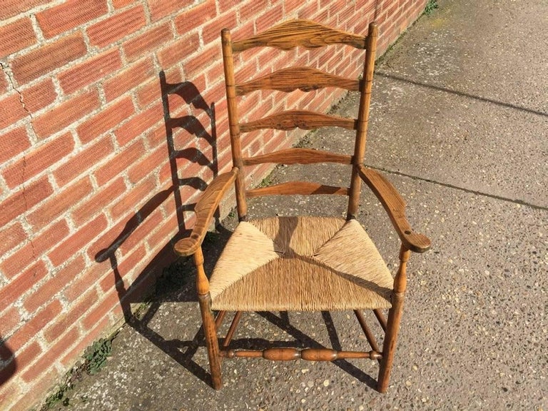 A Cotswold School Arts And Crafts Ash Armchair Attributed To