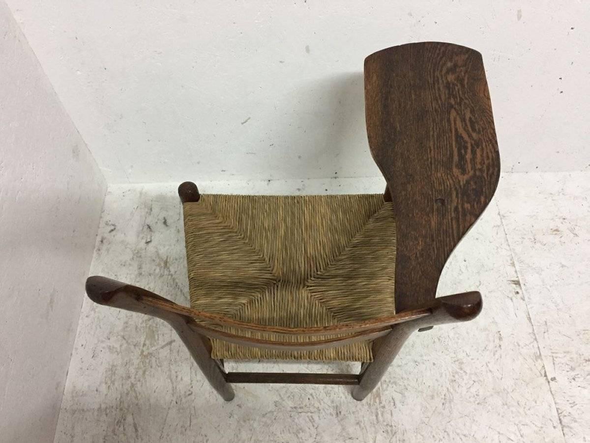 Arts and Crafts William Birch, Fauteuil de croquis d'artiste avec plateau façonné pour dessiner ou peindre en vente