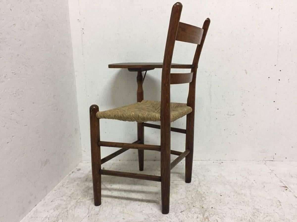 Hand-Crafted William Birch, Artist's Sketching Armchair with Shaped Top to sketch or paint on For Sale