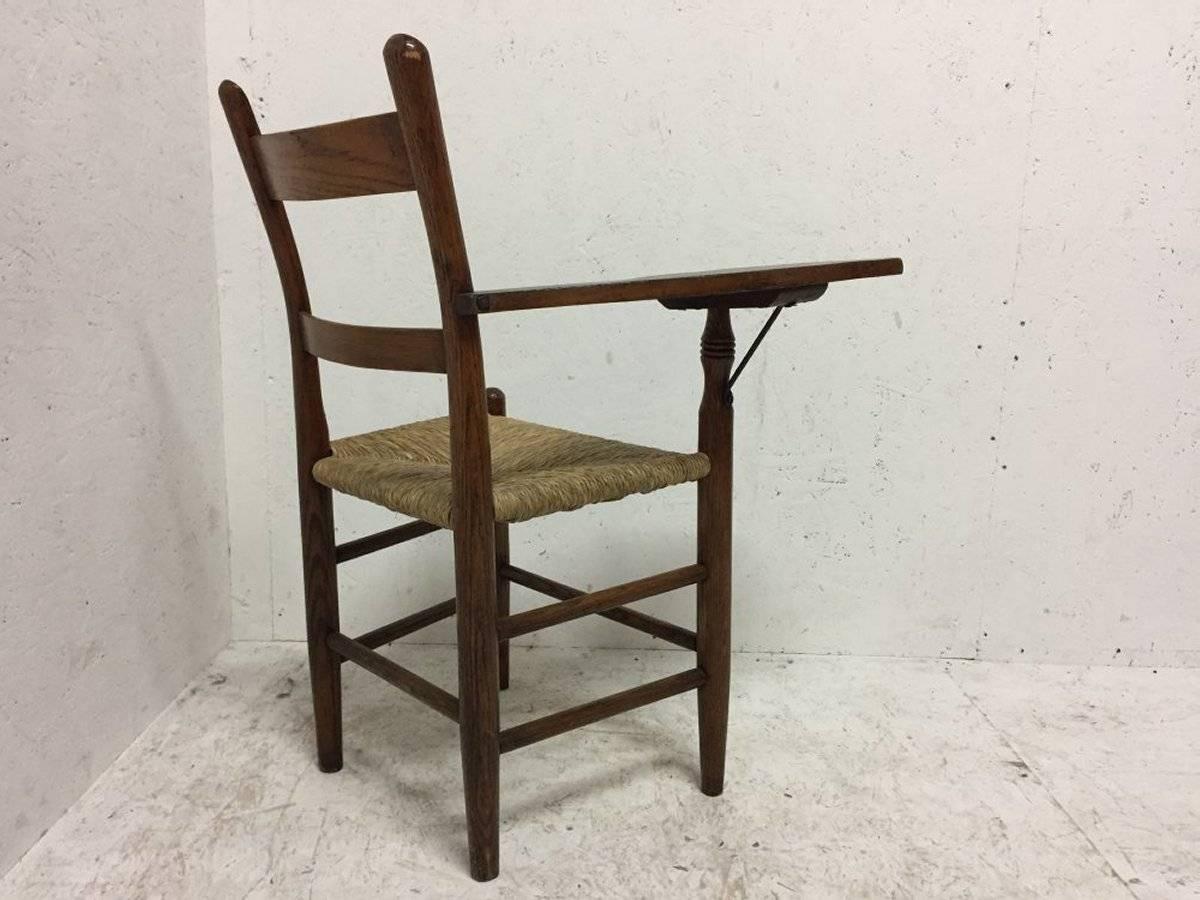 British William Birch, Artist's Sketching Armchair with Shaped Top to sketch or paint on For Sale