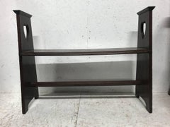 Liberty & Co. An Arts & Crafts Oak Window or Hall Seat with Large Pierced Hearts