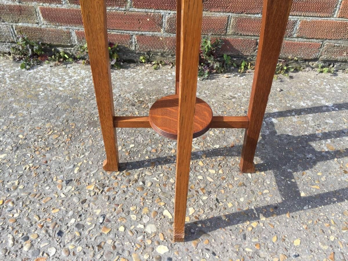 20th Century Liberty & Co. A Glasgow School Arts and Crafts Oak Plant Stand