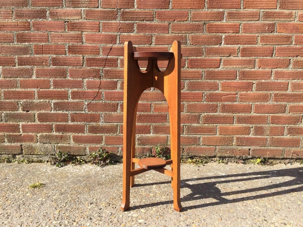 Liberty & Co. A Glasgow School Arts and Crafts Oak Plant Stand 2