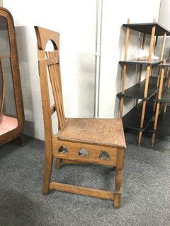 Shapland and Petter Arts & Crafts Oak Chair in the Style of M H Baillie Scott