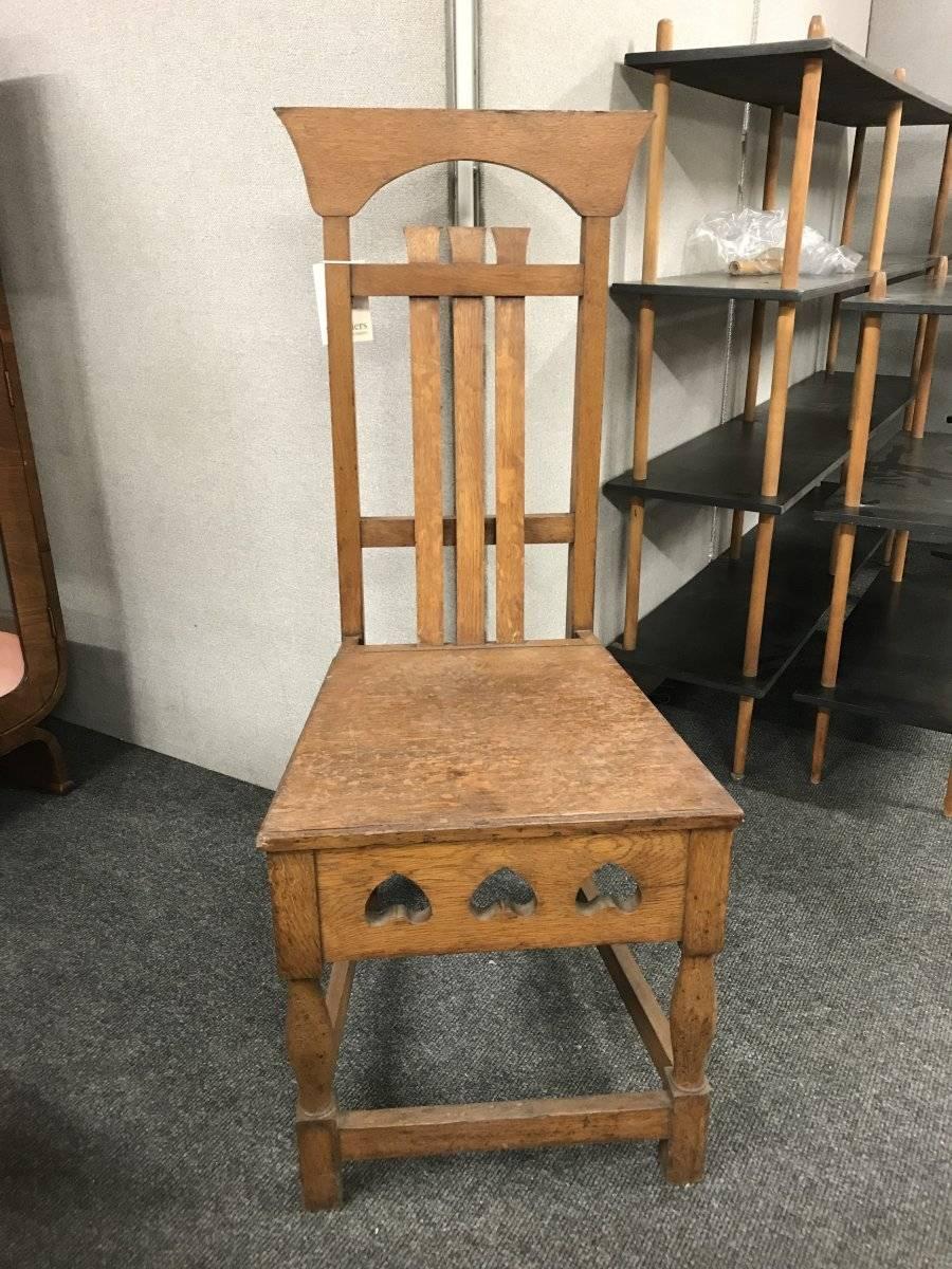 Shapland und Petter Arts & Crafts-Stuhl aus Eichenholz im Stil von M H Baillie Scott (Arts and Crafts) im Angebot