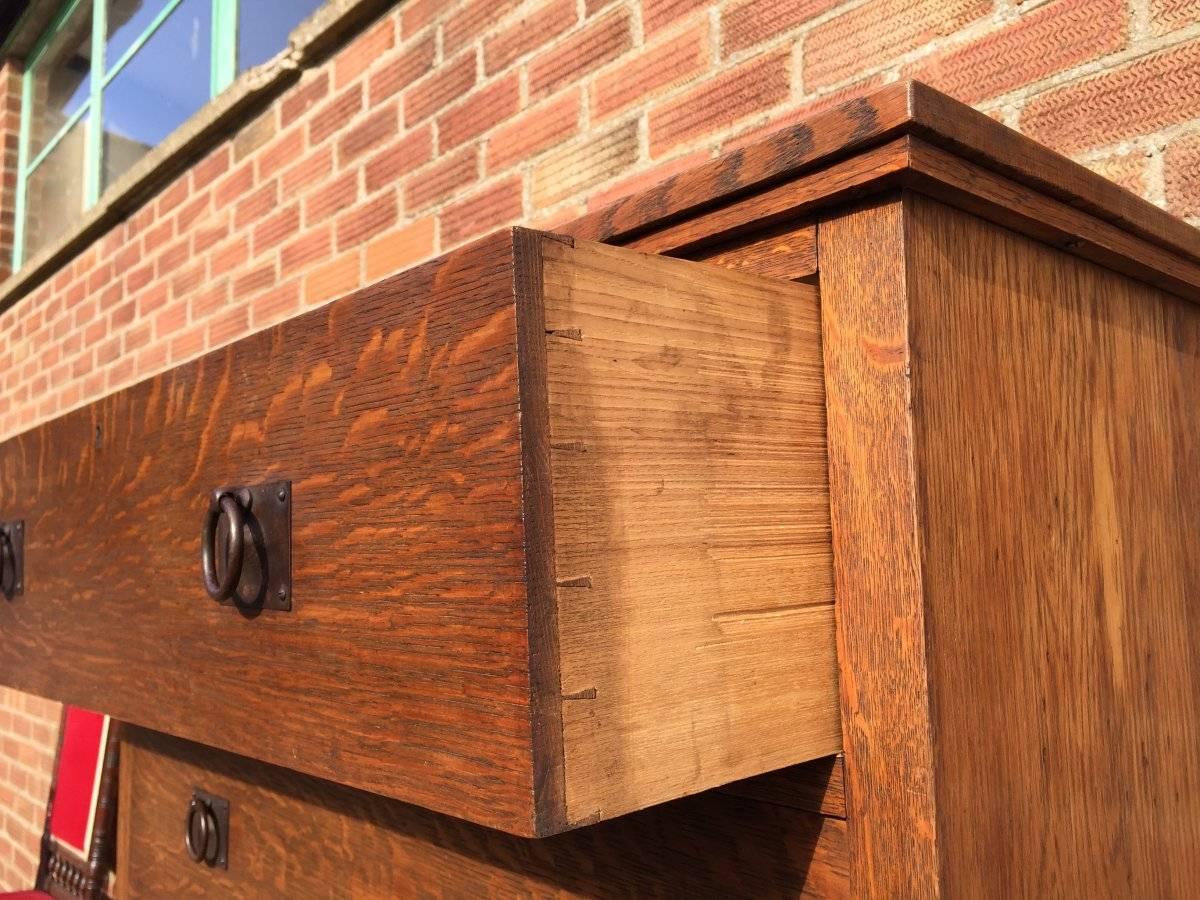 tall oak chest of drawers