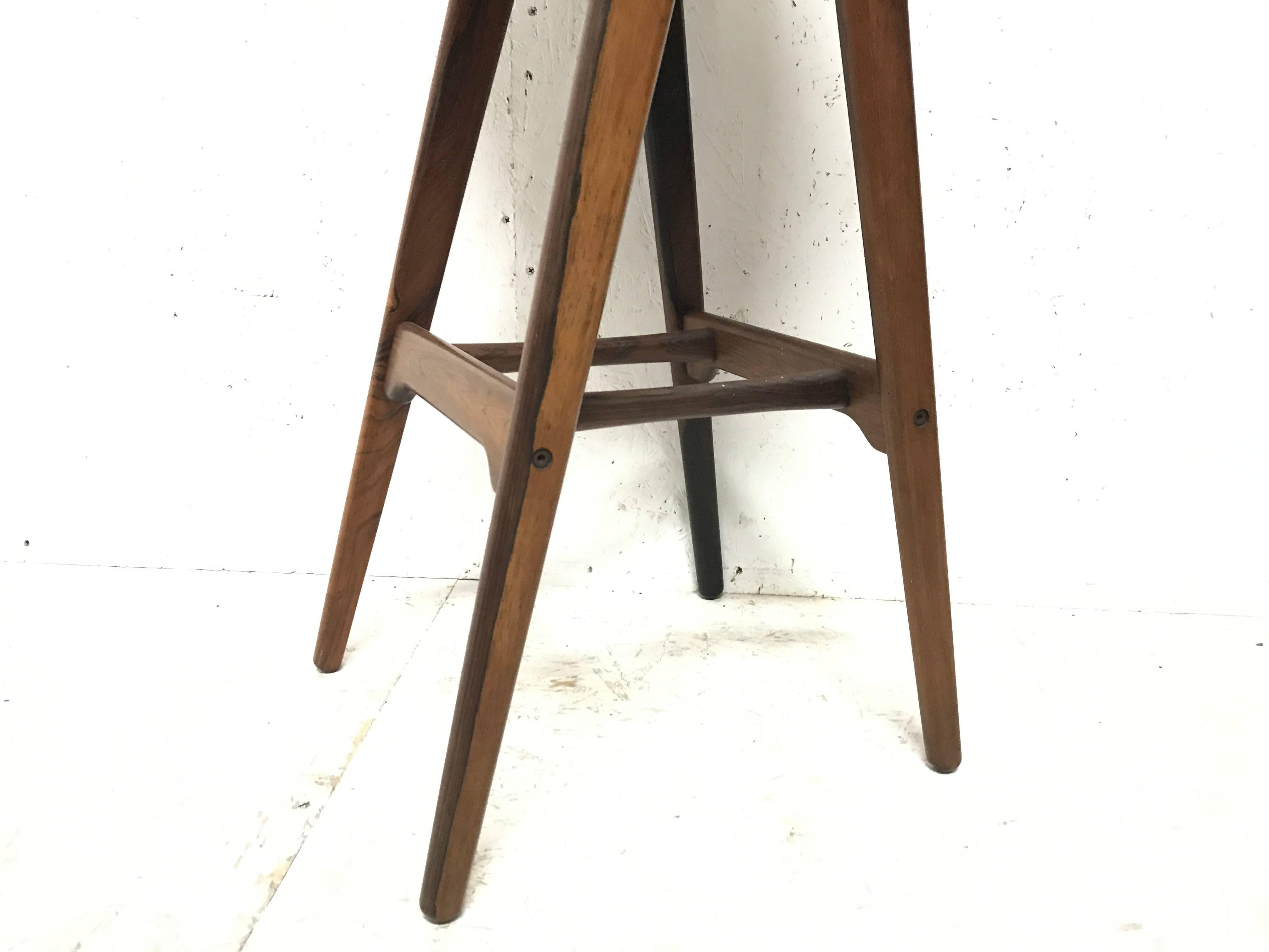 Erik Buck Chr. Christensens Mobelfabrik I/S Vamdrup Design Rosewood Bar Stool In Good Condition For Sale In London, GB