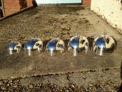 CR Ashbee Guild of Handicraft Juego de cuatro fundas plateadas para carne y otra más