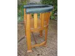 Waring and Gillows, Ten Arts and Crafts Oak Tub Chairs with Shaped Solid Seats