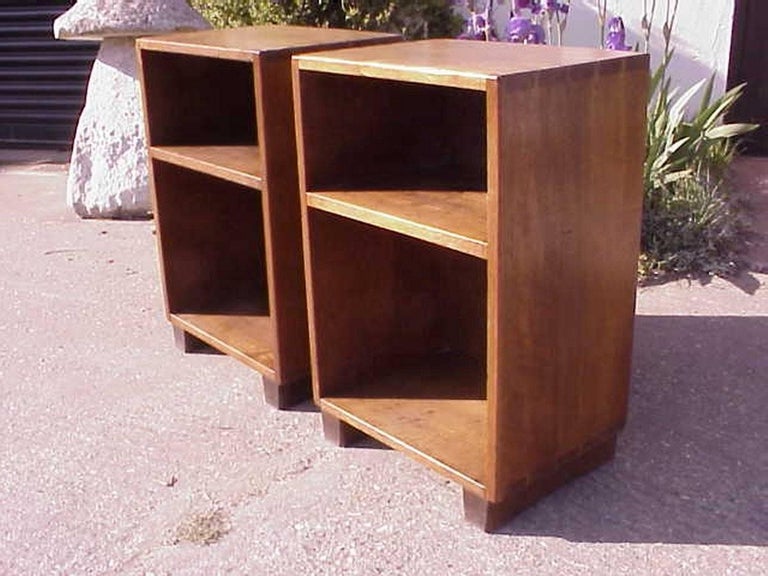 Edward Barnsley Attributed Pair of Cotswold Arts and Crafts Bed Side