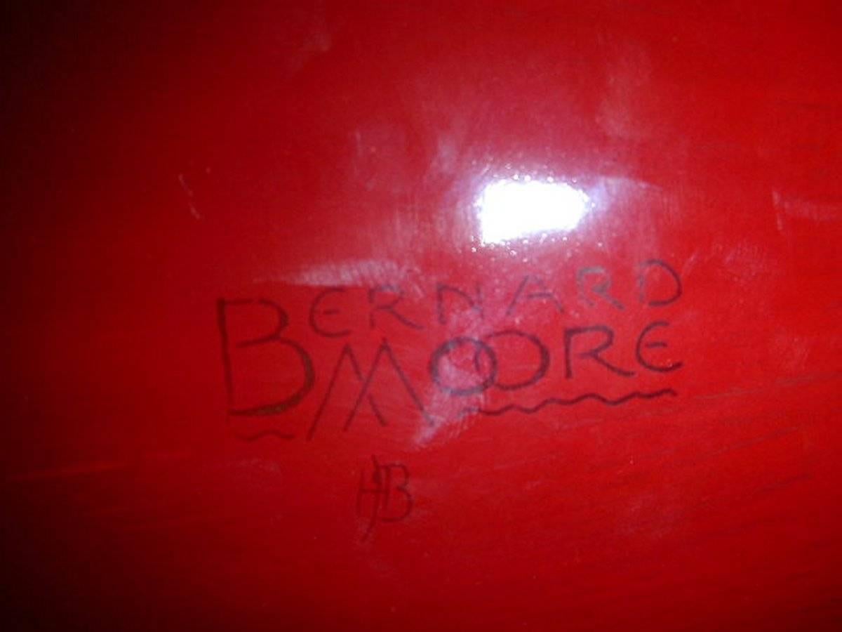Bernard Moore, Red Flambe'-Schale, bemalt von E. Hope Beardmore mit einem Galleon (Britisch) im Angebot