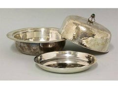 Liberty & Co. An Arts and Crafts Silver Plated Muffin Dish, style of CR Ahsbee