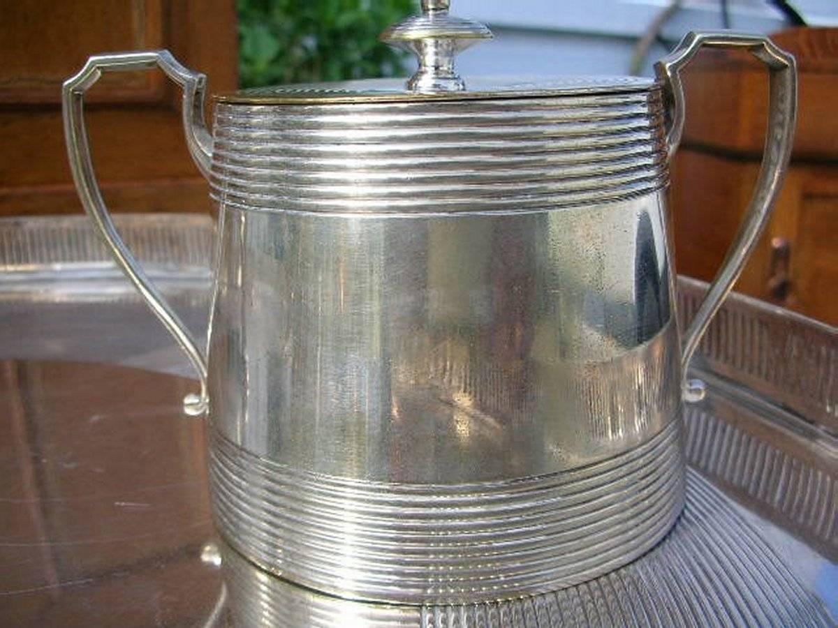  Richard Hunt. A Rare Silver Plated Six Piece Matching Tea and Coffee Service. For Sale 2