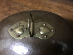Guild of Handicraft, Arts & Crafts Copper Dish and Lid with Heart Details