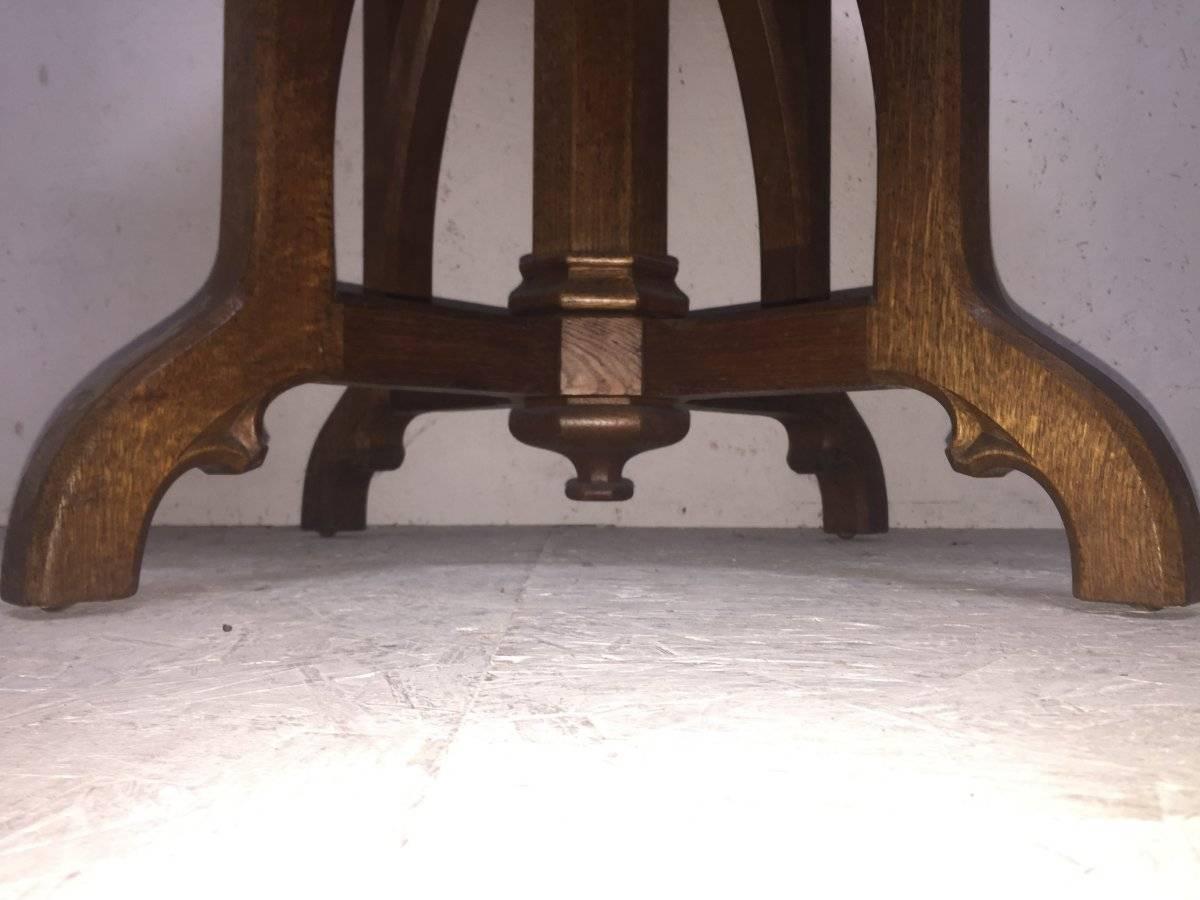 19th Century A W N Pugin Attri, An Exceptional Gothic Revival Octagonal Oak Centre Table