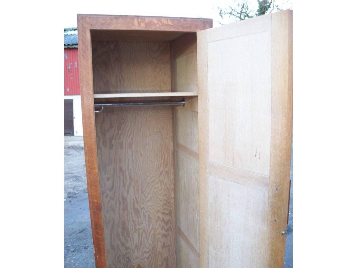 oak narrow wardrobe