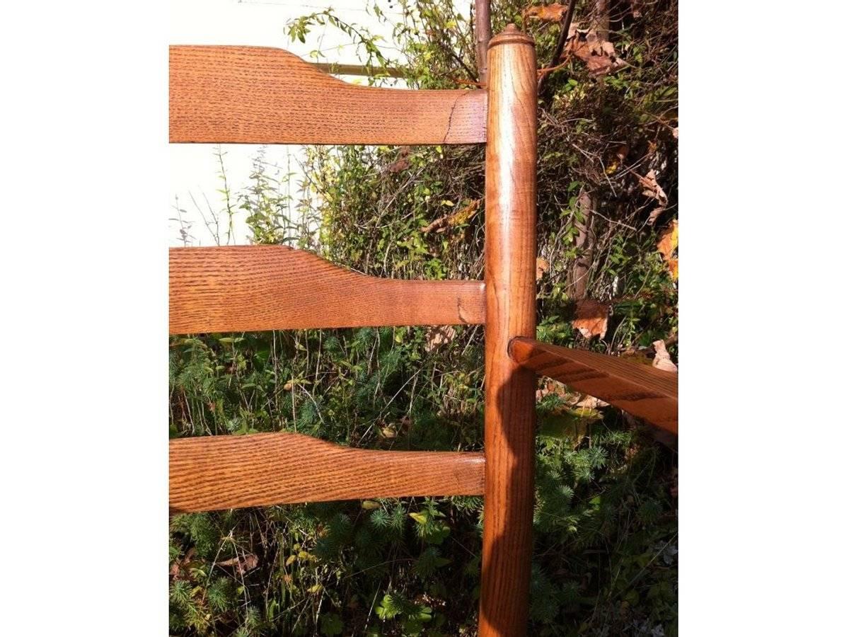 English E Gardiner & P Clissett 3 Arts & Crafts Cotswold School Ladder Back Armchairs